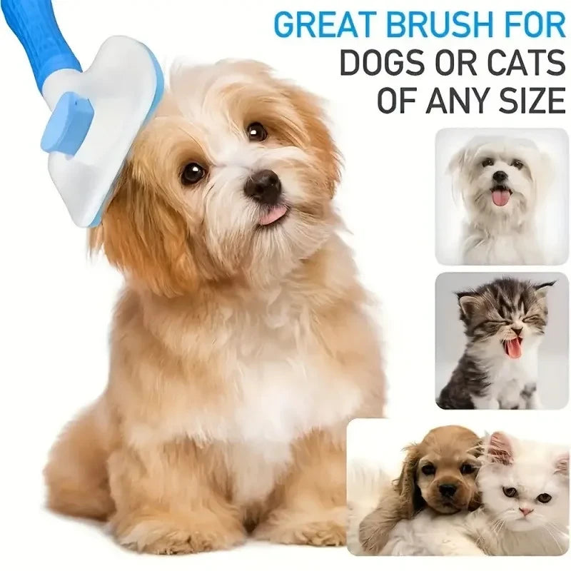 Self-Cleaning Pet Grooming Brush