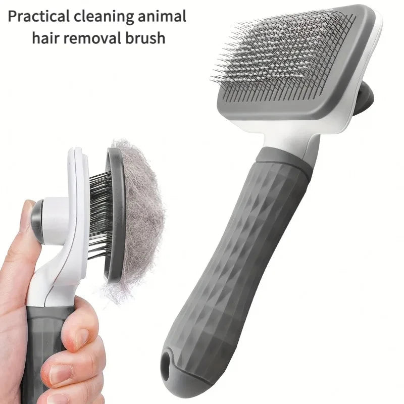Self-Cleaning Pet Grooming Brush